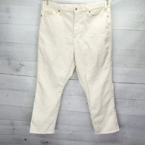 Levis Signature Womens Jeans Heritage High Rise Straight Stretch Denim Size 18 - Picture 4 of 13